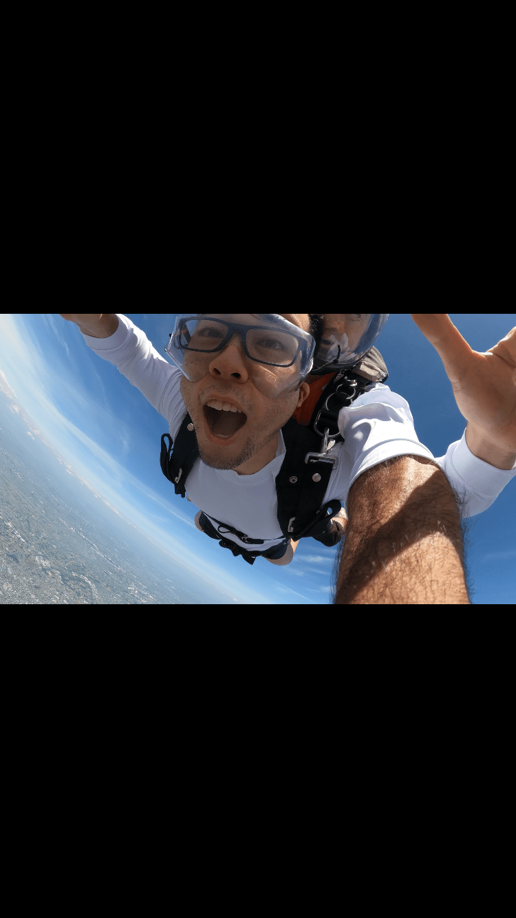 Skydived from 4,000m high in Saitama, Japan